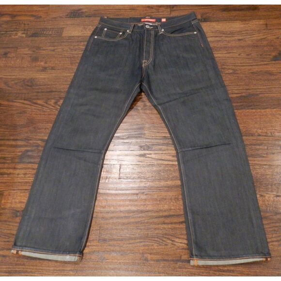 Vintage Ed Hardy Denim Jeans Eagle Skull Men's Size 34x32 - Picture 2 of 2